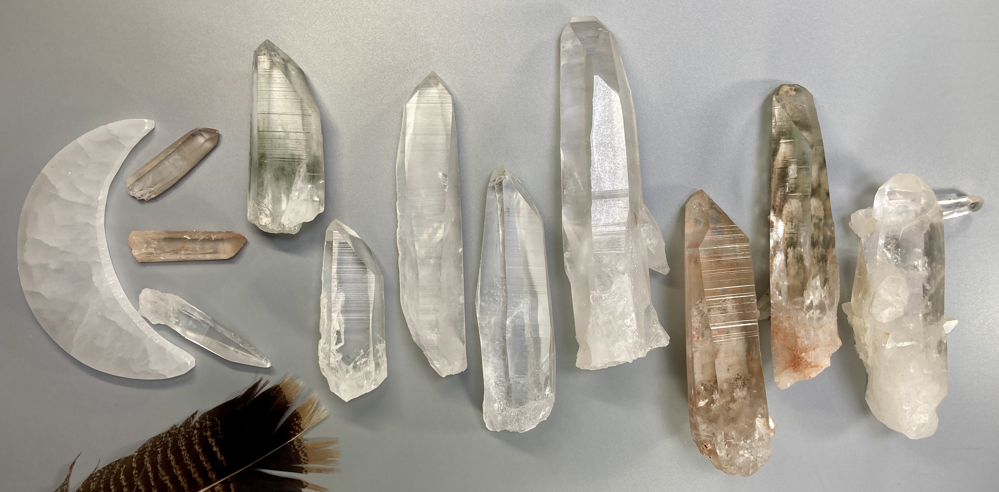 healing crystals and electroformed jewelry